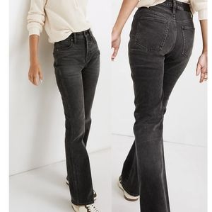 Vintage Harley Davidson High Rise Washed Black Bootcut Jeans Size 12R